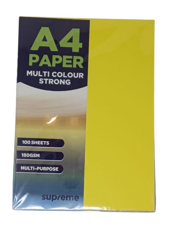 Supreme A4 180gsm Assorted Card (100)