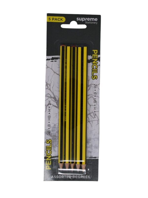 Supreme Pencils Assorted Grade (5) HB-2807