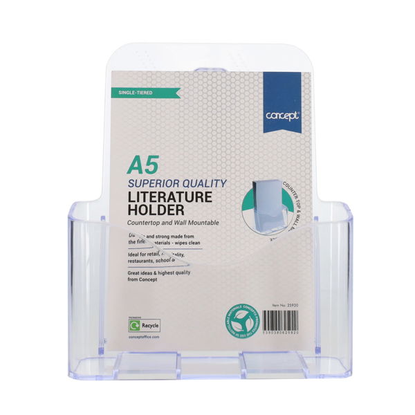 Concept A5 Literature Holder- Single Tier