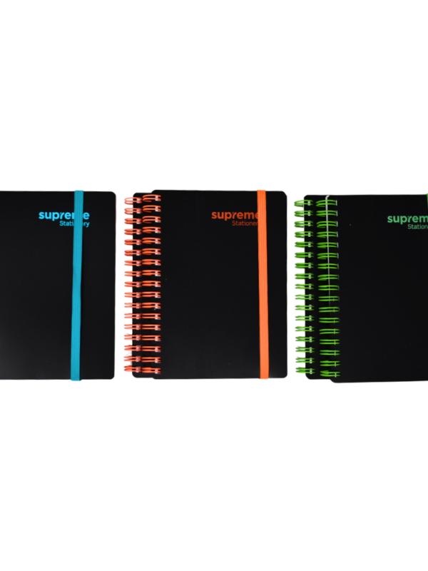Supreme Black Classic A6 Spiral Notebook