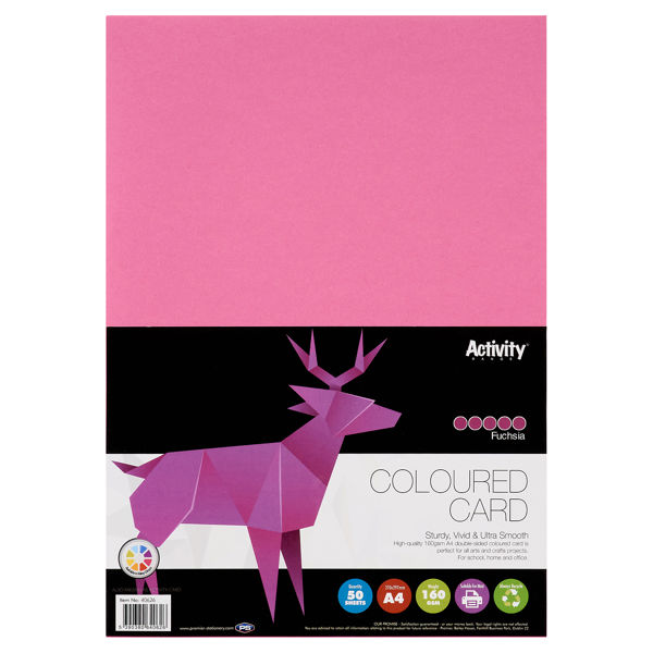 Premier A4 Fuchsia 160gsm Card (50)