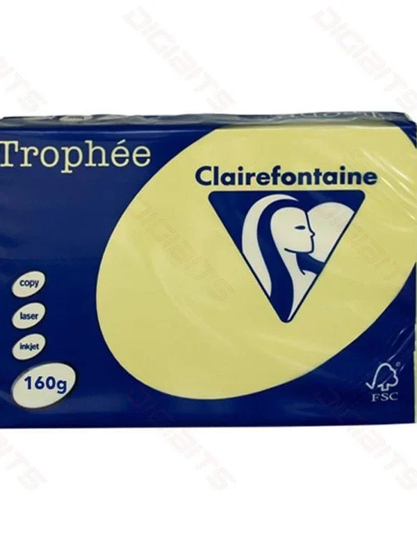 Clairefontaine Trophee A4 160gsm Daffodil Yellow Card (250)