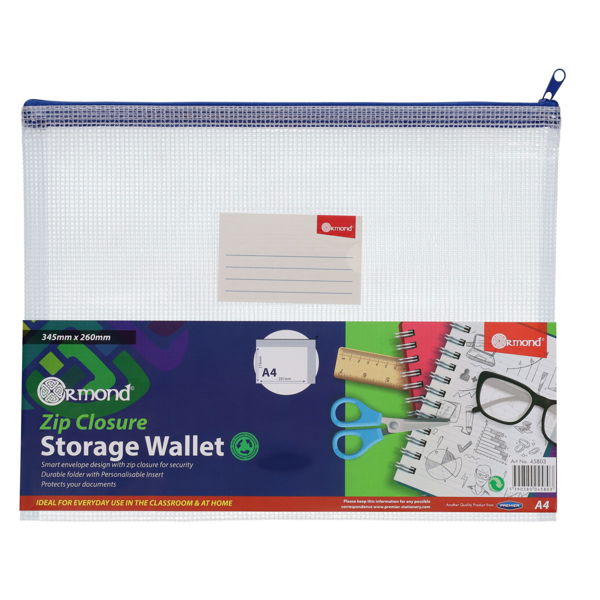 Ormond Durable Zip Closure Storage Wallet