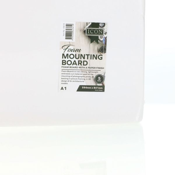 Icon A1 White Foam Mounting Board (5 sheets)