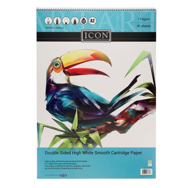 Icon A2 110gsm Sketch Pad - 30 sheets