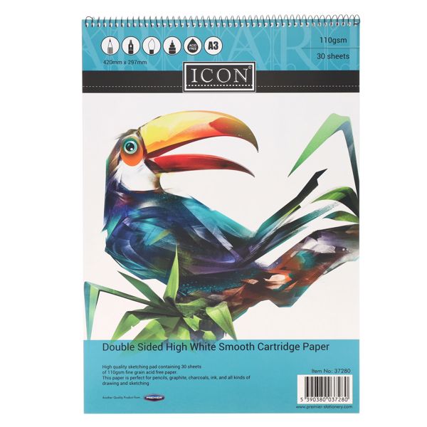 Icon A3 110gsm Sketch Pad - 30 sheets