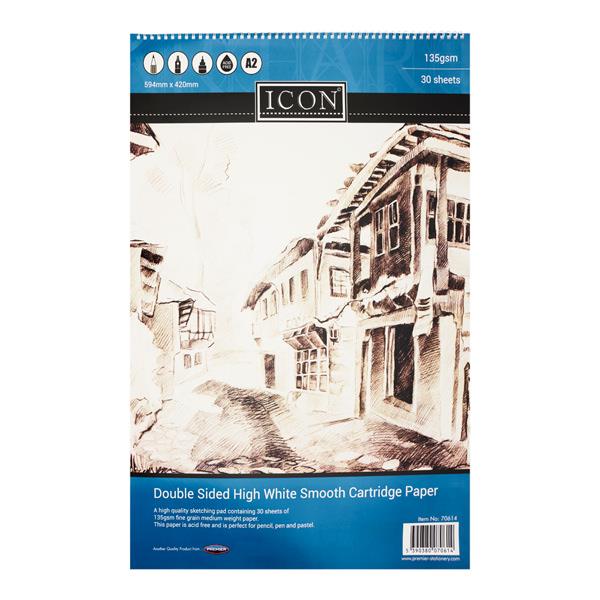 Icon A2 135gsm Sketch Pad - 30 sheets