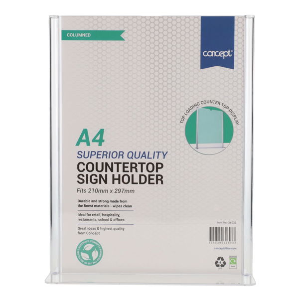 Concept A4 Countertop Literature Holder