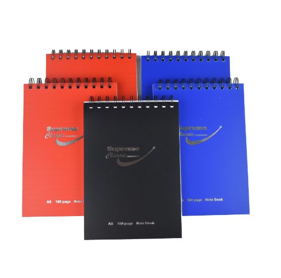 Supreme 160pg Shorthand Spiral Notebook- A5