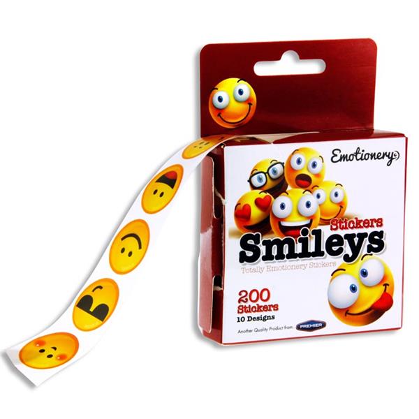 Emotionery Smiley Stickers (200 on roll)