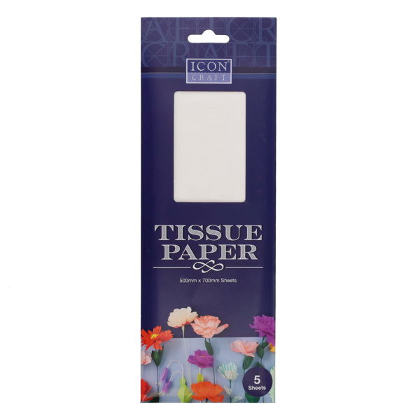 Icon White Tissue Paper (5 sheets)