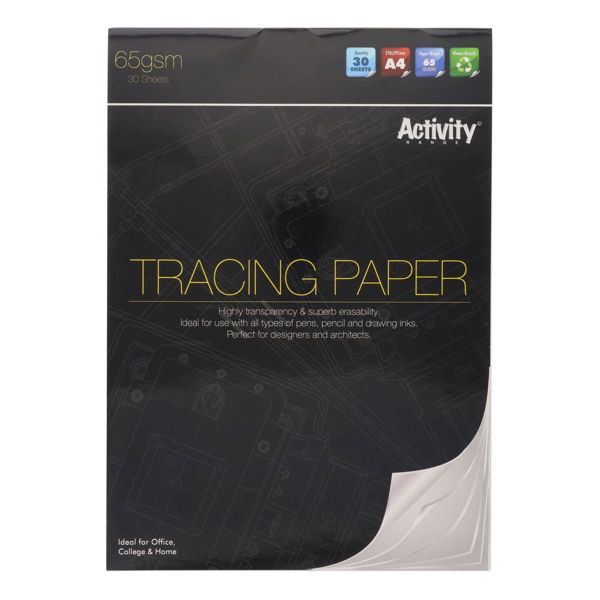 Activity Range 65gsm Tracing Paper (30)