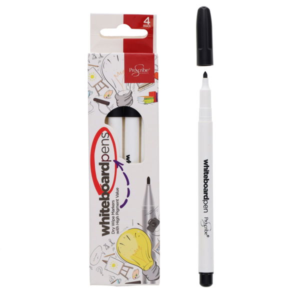 ProScribe Black Whiteboard Pens (4)