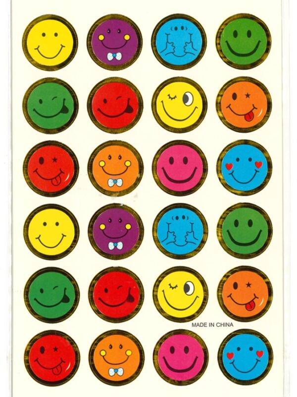 Smiley Face Stickers - 120 stickers