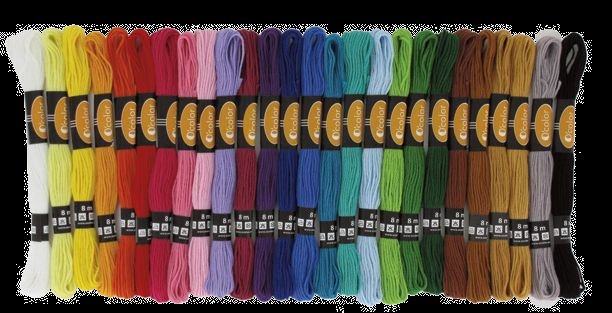 O'Color Embroidery Thread - 52 skeins