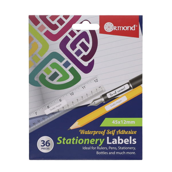 Ormond Waterproof Sealable Labels 45 x 12mm