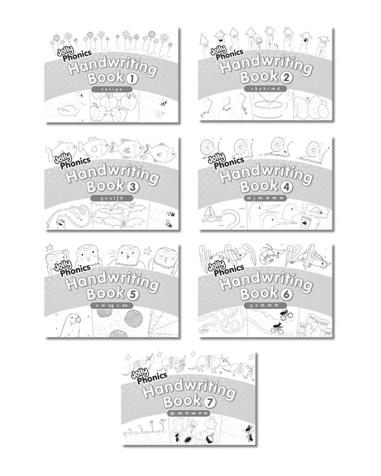 Jolly Phonics Handwriting Books 1-7