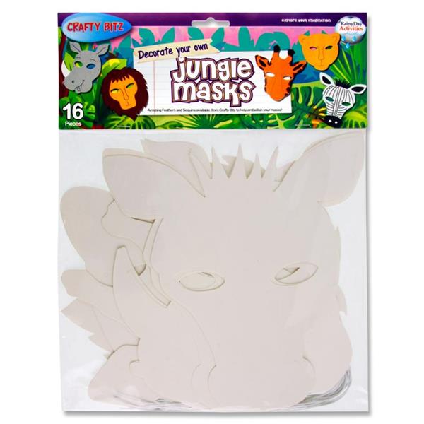 Crafty Bitz Decorate Your Own Masks - Jungle Animals (16)