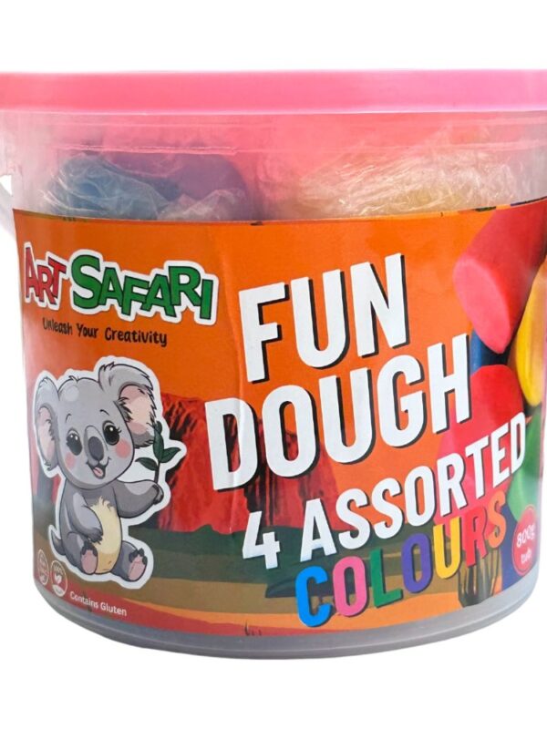 Art Safarai Fun Dough 4 Asstd Colours