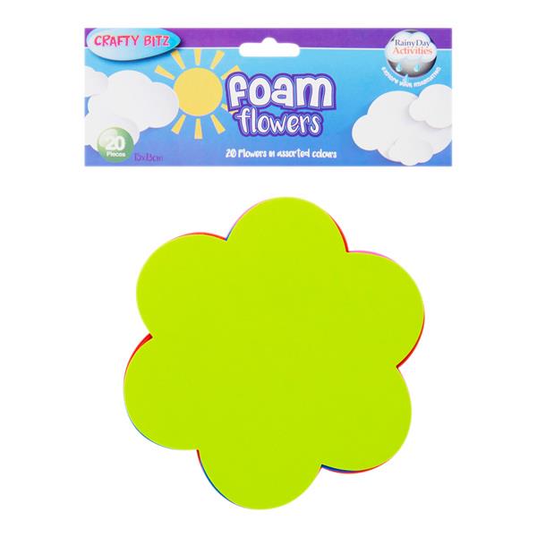 Crafty Bitz- Foam Sheets- Flowers (20pk)