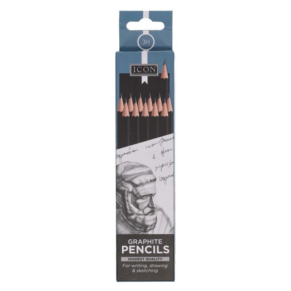 Icon Graphite Pencils (12)- 3H