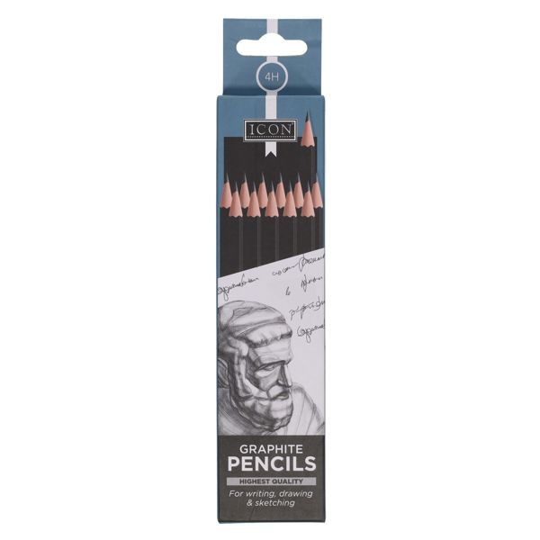 Icon Graphite Pencils (12)- 4H