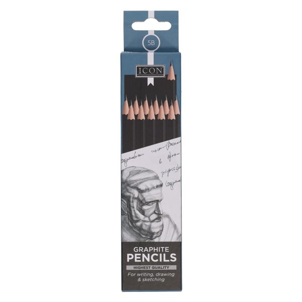 Icon Graphite Pencils (12)- 5B