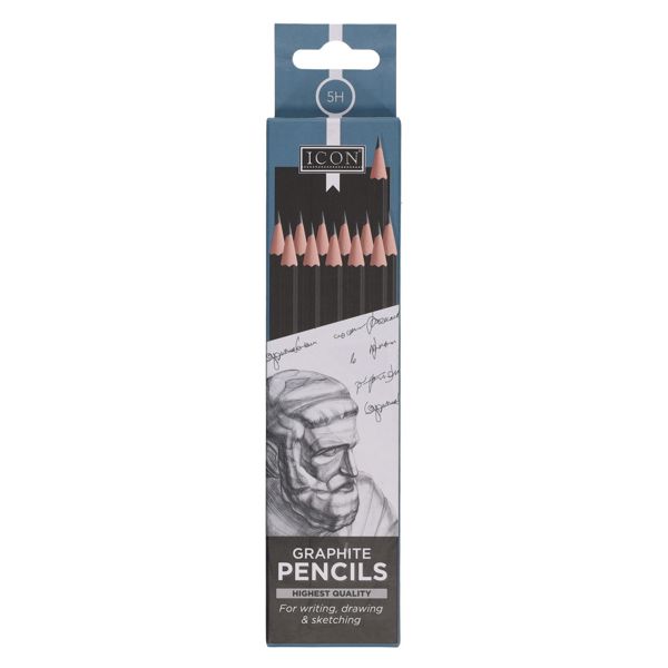Icon Graphite Pencils (12)- 5H