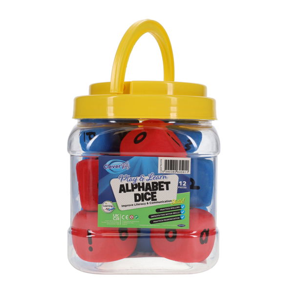 Clever Kidz Play & Learn Alphabet Dice (12)
