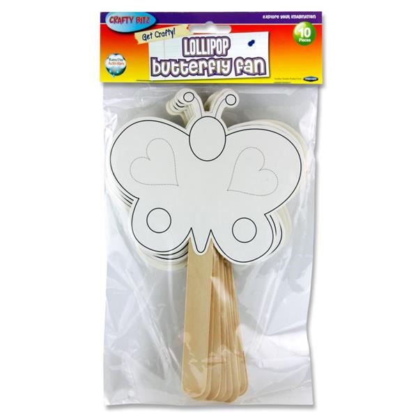 Crafty Bitz Lolipop Butterfly Fans (10)