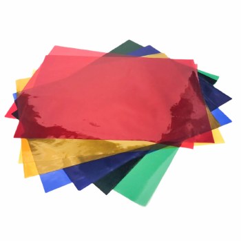 Multi Coloured Cellophane A4 (40pc)