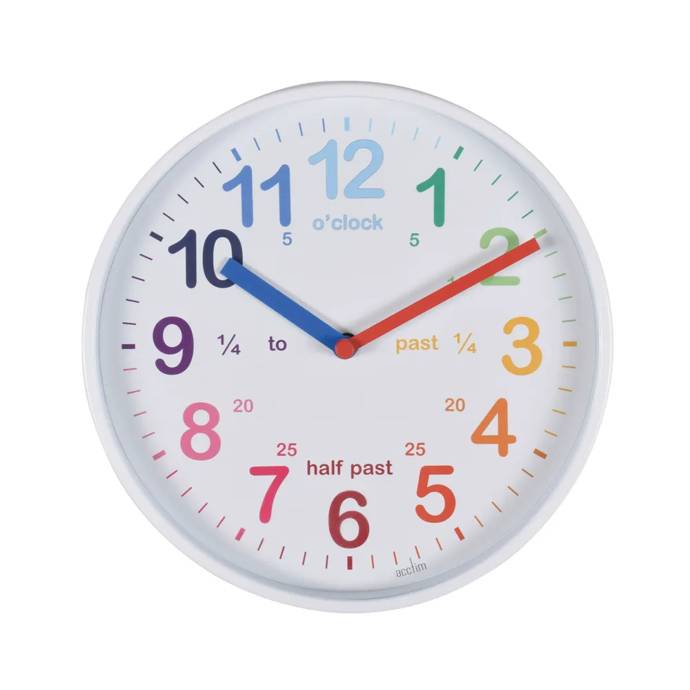 Acctim Wickford Time Teaching Clock - White