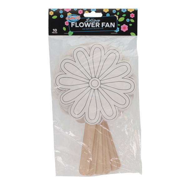 Crafty Bitz Lolipop Flower Fans (10)
