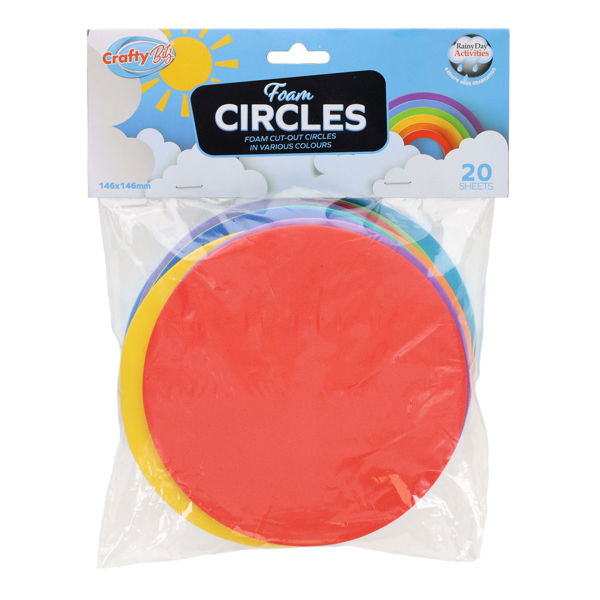 Crafty Bitz- Foam Sheets- Circles (20pk)