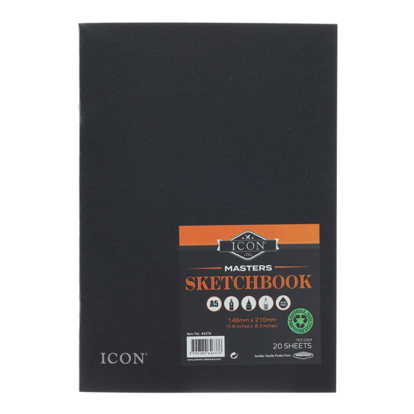 Icon Masters A5 Sketchbook 165gsm (20 page)