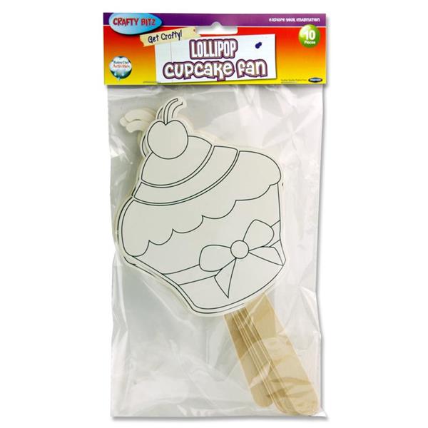 Crafty Bitz Lolipop Cupcake Fans (10)