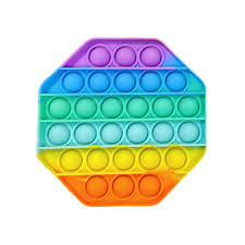 Rainbow Pop It Toy- Octagon