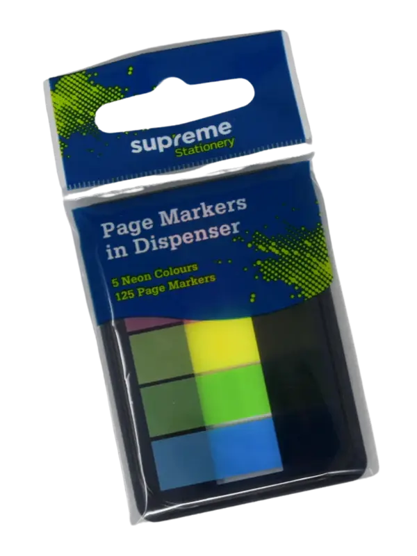 Supreme Page Markers in Dispenser