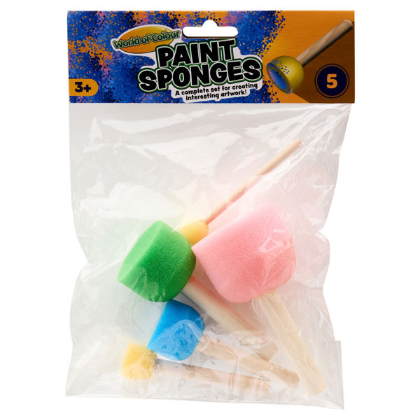 World Of Colour- Paint Sponges (5)