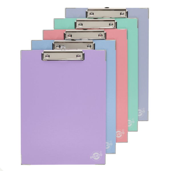 Premto A4 Pastel Clipboard- Asstd Colours