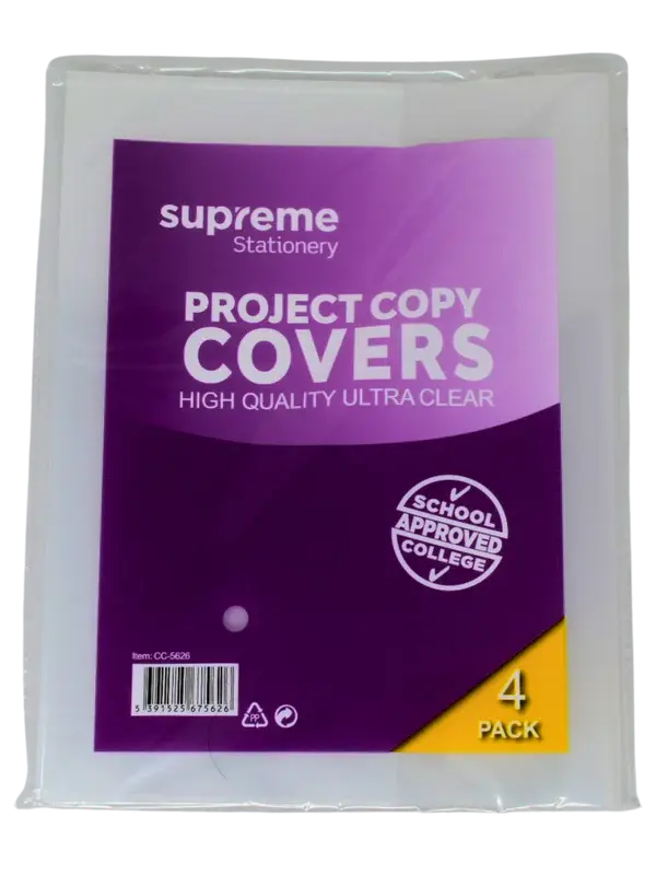 Supreme Project Copy Cover 4pk Clear
