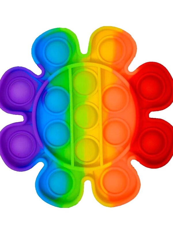 Rainbow Pop It Toy- Flower