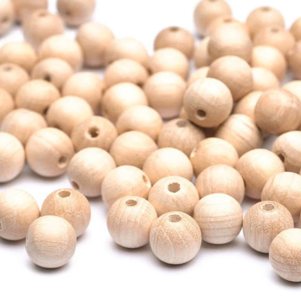 O Color Natural Wooden Beads (1100)