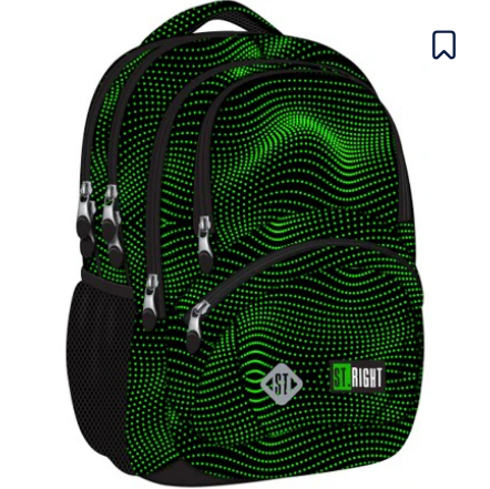 St Right Green Halftone Backpack