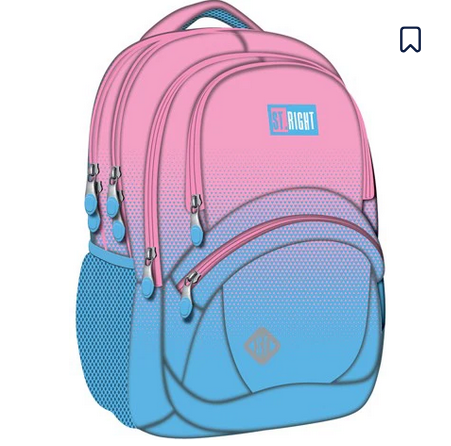 St Right Pink Blue Gradient Backpack