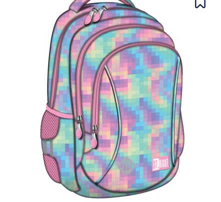 St Right 15in Pastel Pixels Backpack BP-26