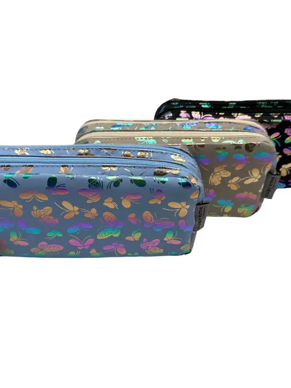 Supreme Butterfly Double Zip Pencil Case PC-7529