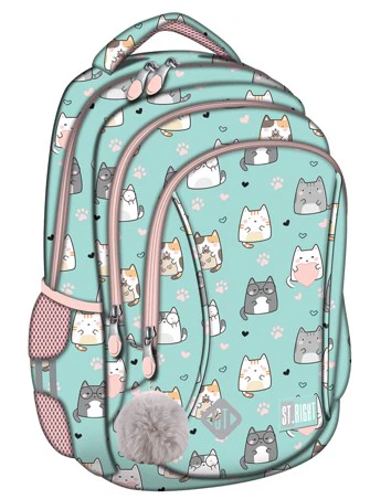 St Right 15in Charming Cats Backpack BP-26