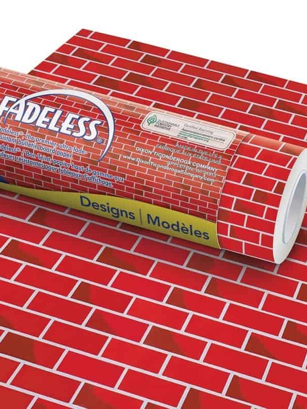 Fadeless Roll Red Brick Design  3.6m