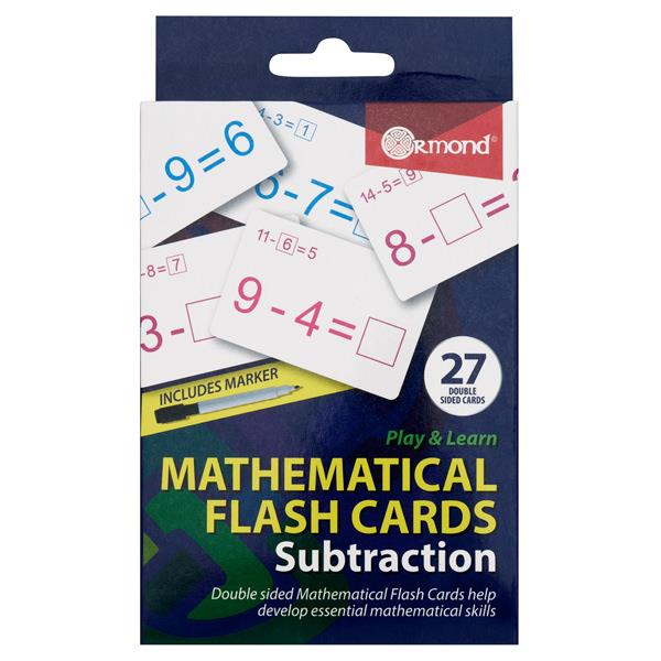 Ormond Flash Cards- Subtraction (27)